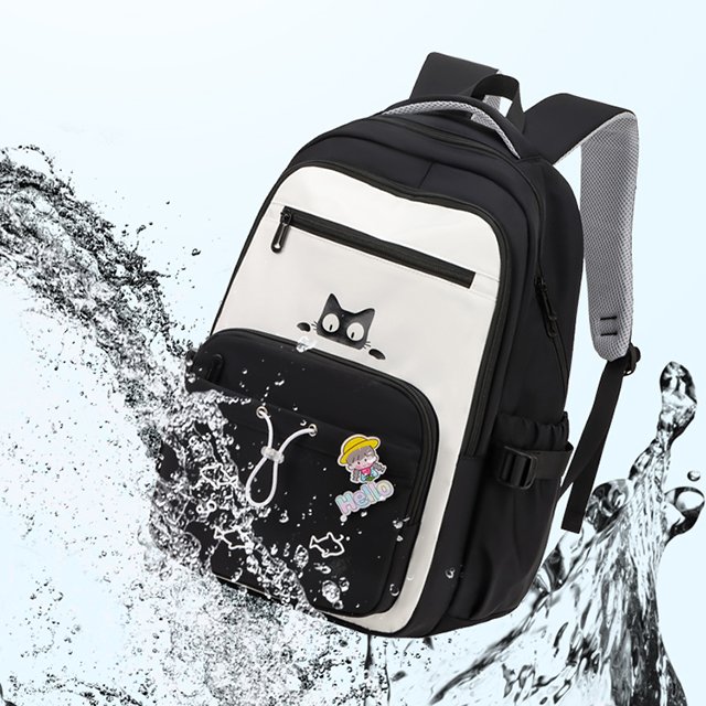 Waterproof school Preppy style laptop backpack for female girl and women usuage