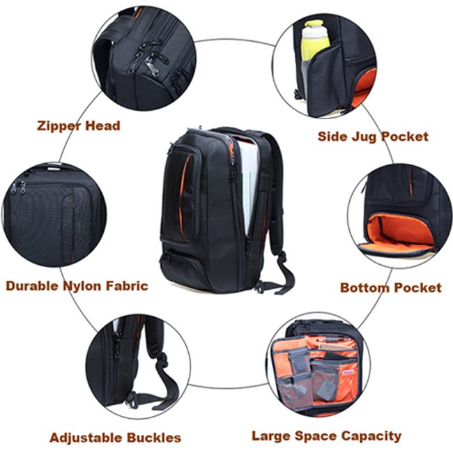 Business Laptop Backpack with Many Functions for Men Camera Work Bag College Backpack Waterproof Custom Logo Wholesale