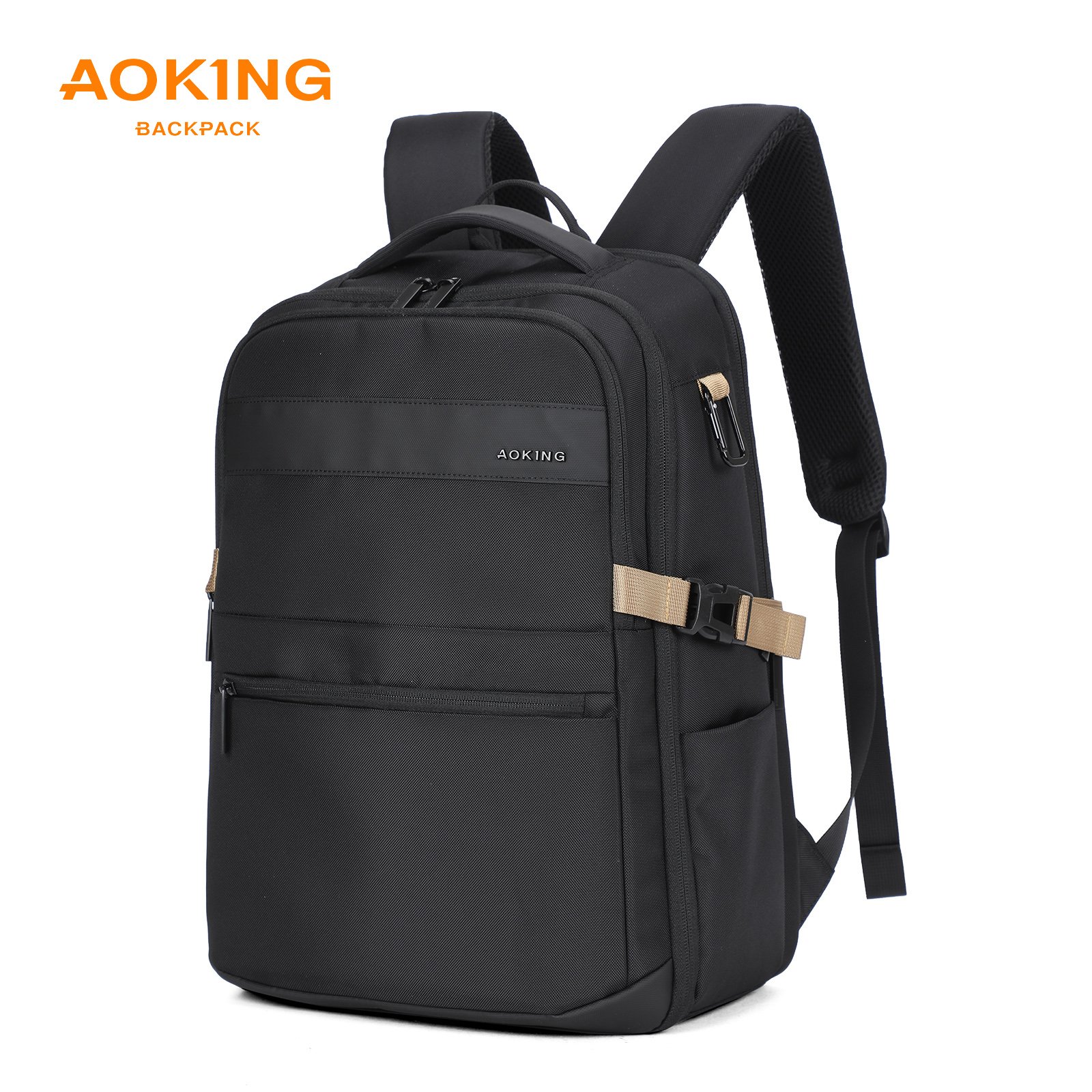 Aoking 2024 new One body hard shell backpack office computer bag men mochila de computador business laptop backpack