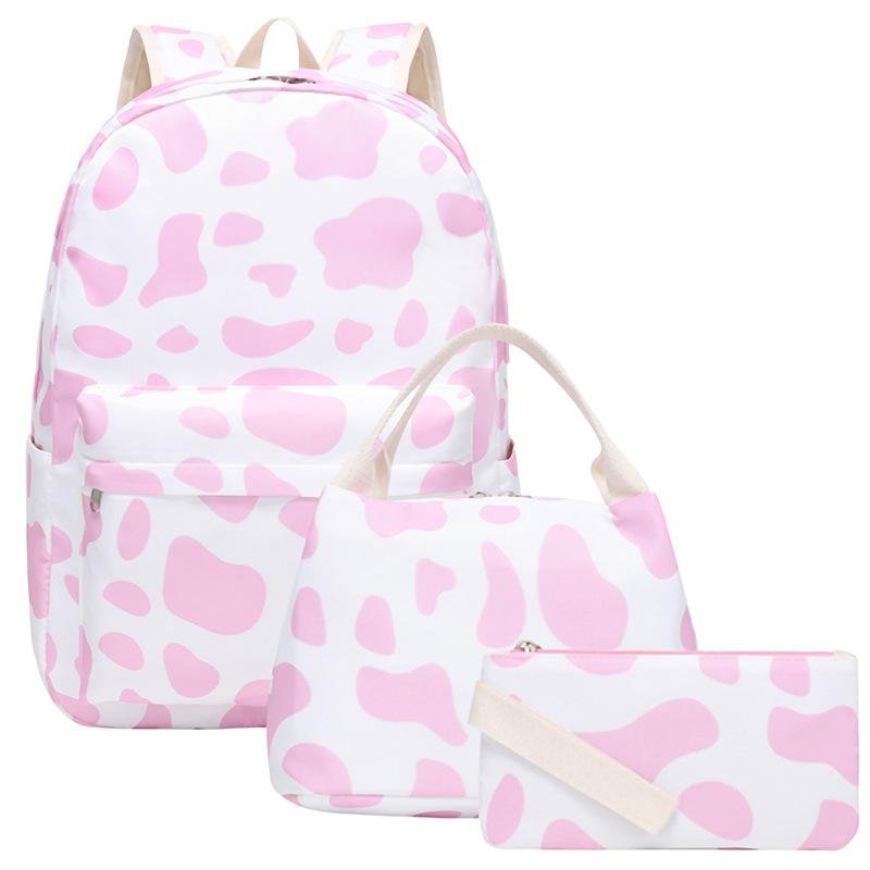 New Arrival Custom Teens Kids Backpack for School Laptop Backpacks Bookbag 3pcs Set with Lunch Box Purse