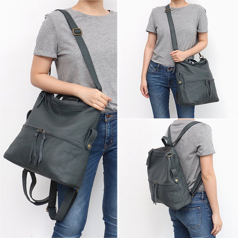 Large Cow Skin School Backpack Women Men Travel Knapsacks Vintage Real Leather Shoulder Bags Unisex Shoulder Laptop Backpack