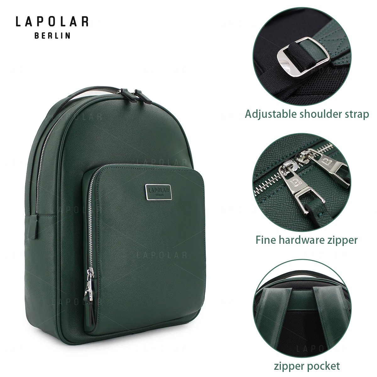 LAPOLAR Factory hot sell 15.6inch backpack waterproof notebook wholesale mens polyester laptop bag travel custom laptop backpack
