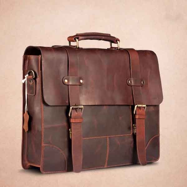 High Quality Men's Genuine Leather Laptop Backpack Sophisticated Design with Premium Features Cheap Price