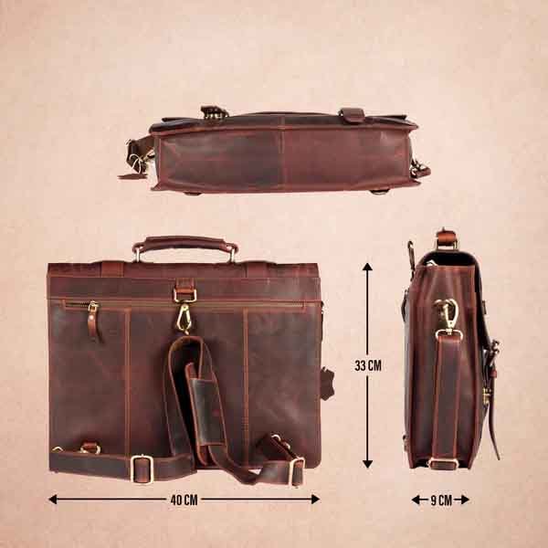 High Quality Men's Genuine Leather Laptop Backpack Sophisticated Design with Premium Features Cheap Price