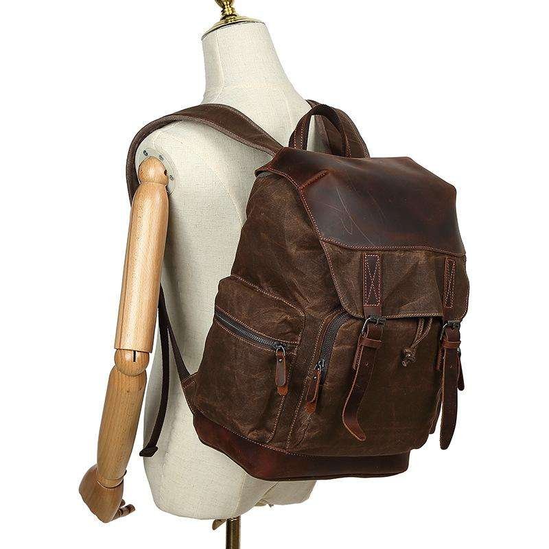 Hot Sale Factory Custom Carry On Travel Laptop Backpack For Men Large Capacity Outdoor Climbing Waterproof Canvas Backpacks