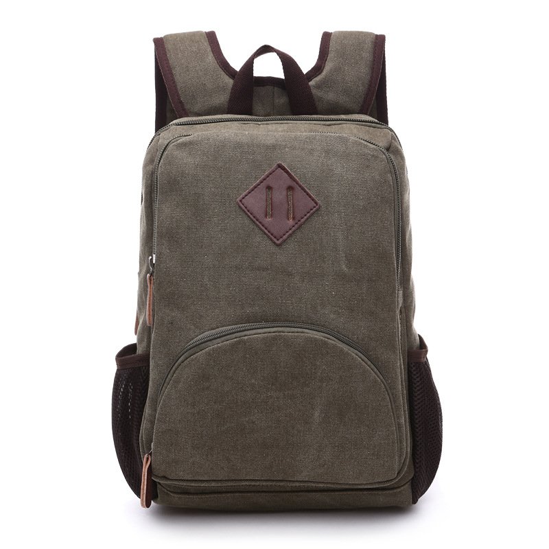 Solid Color Canvas Anti-theft School Backpack Travel Carry on Backpacks 2023 Wholesale Custom Vintage for Cartoon