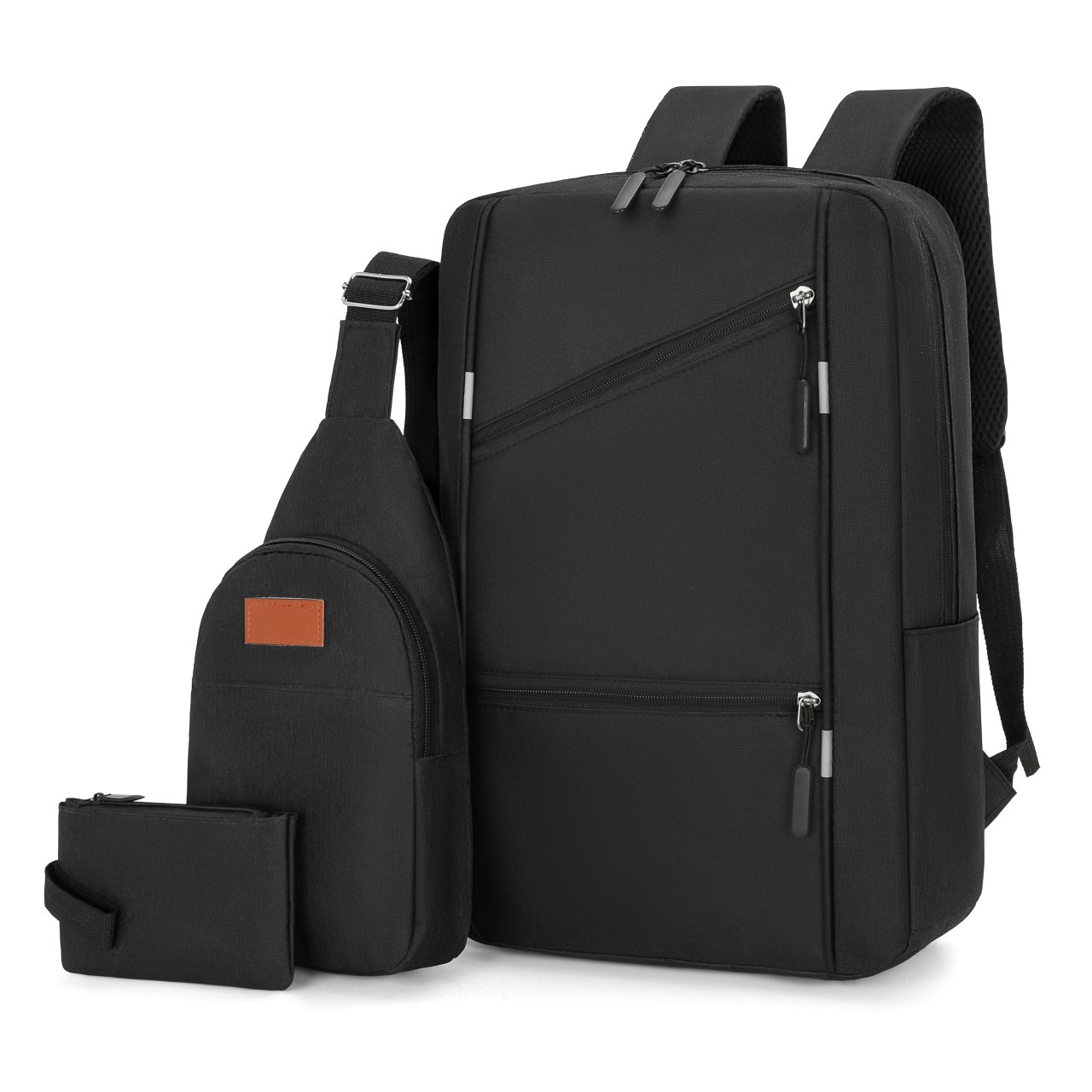 Wholesale Durable Business Laptop Backpack 3 in 1 Bag Set With USB Port School Computer Laptop Backpack Set High School Bag