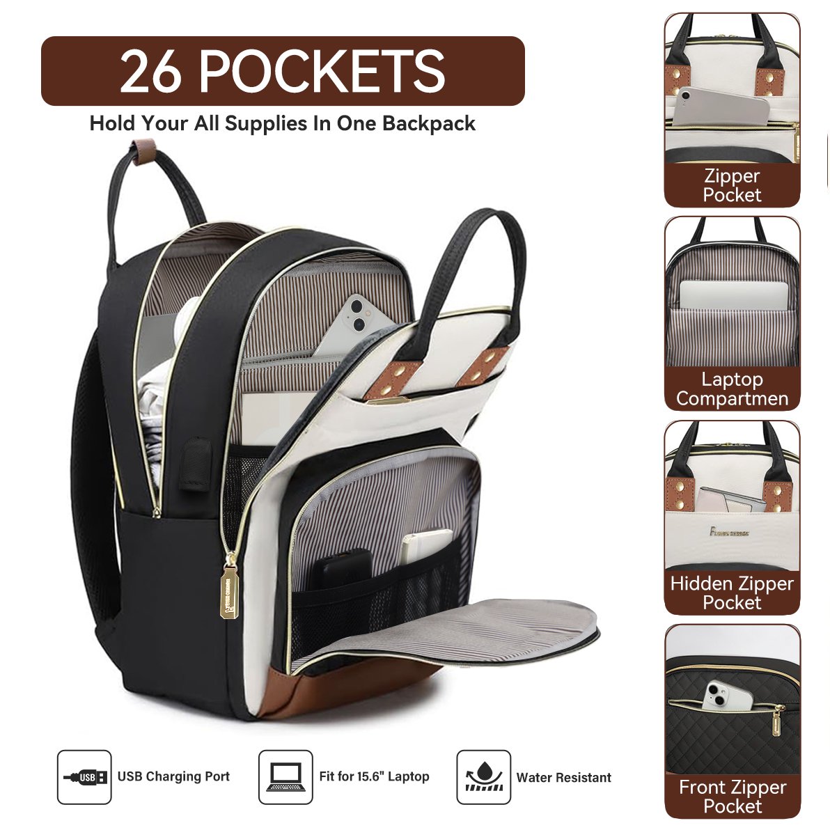Custom buy waterproof Men's business anti theft school mochilas USB new laptop trolley Computer bag Laptop backpacks