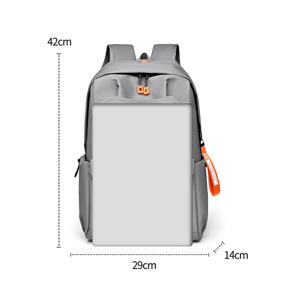 Men's simple casual Business travel bag Laptop backpack School bag Large capacity computer bag Waterproof and scratch-resistant