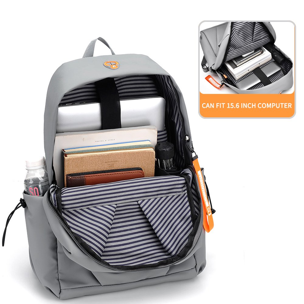 Men's simple casual Business travel bag Laptop backpack School bag Large capacity computer bag Waterproof and scratch-resistant