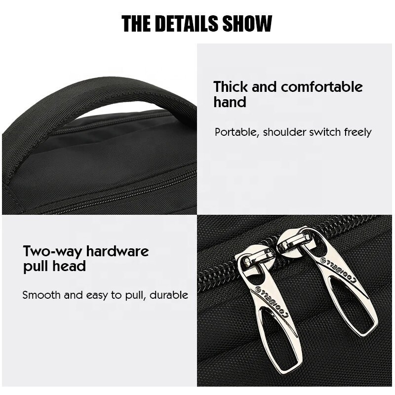Wholesale customized large capacity laptop backpack with USB charging port student backpack travel business laptop bag