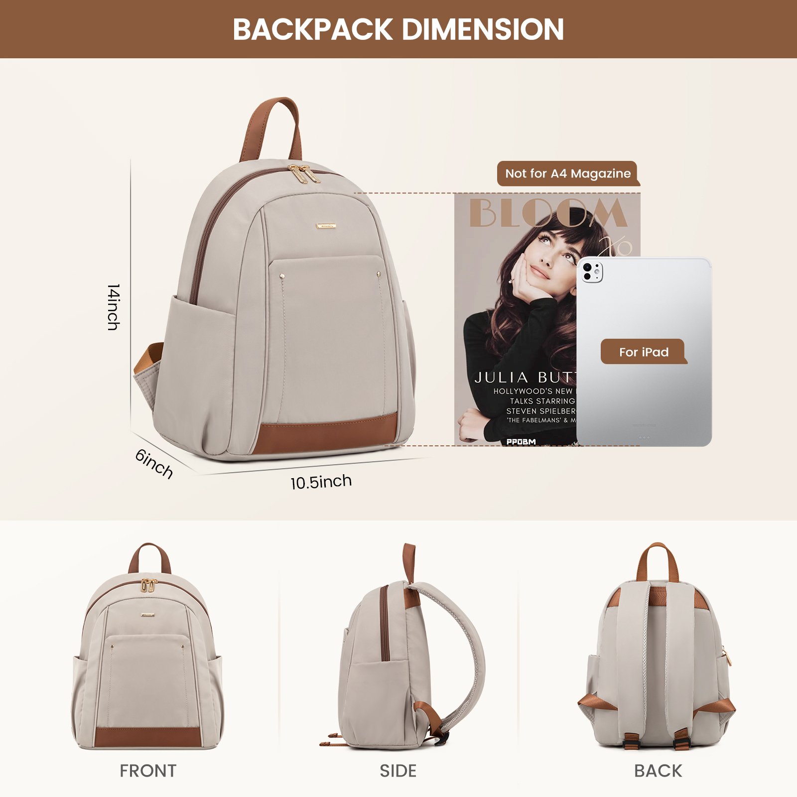 LOVEVOOK Teenager Mini Backpack Bags for Women Ladies Fashion Luxury Small School Back pack for Teens Girls Lightweight Daypack