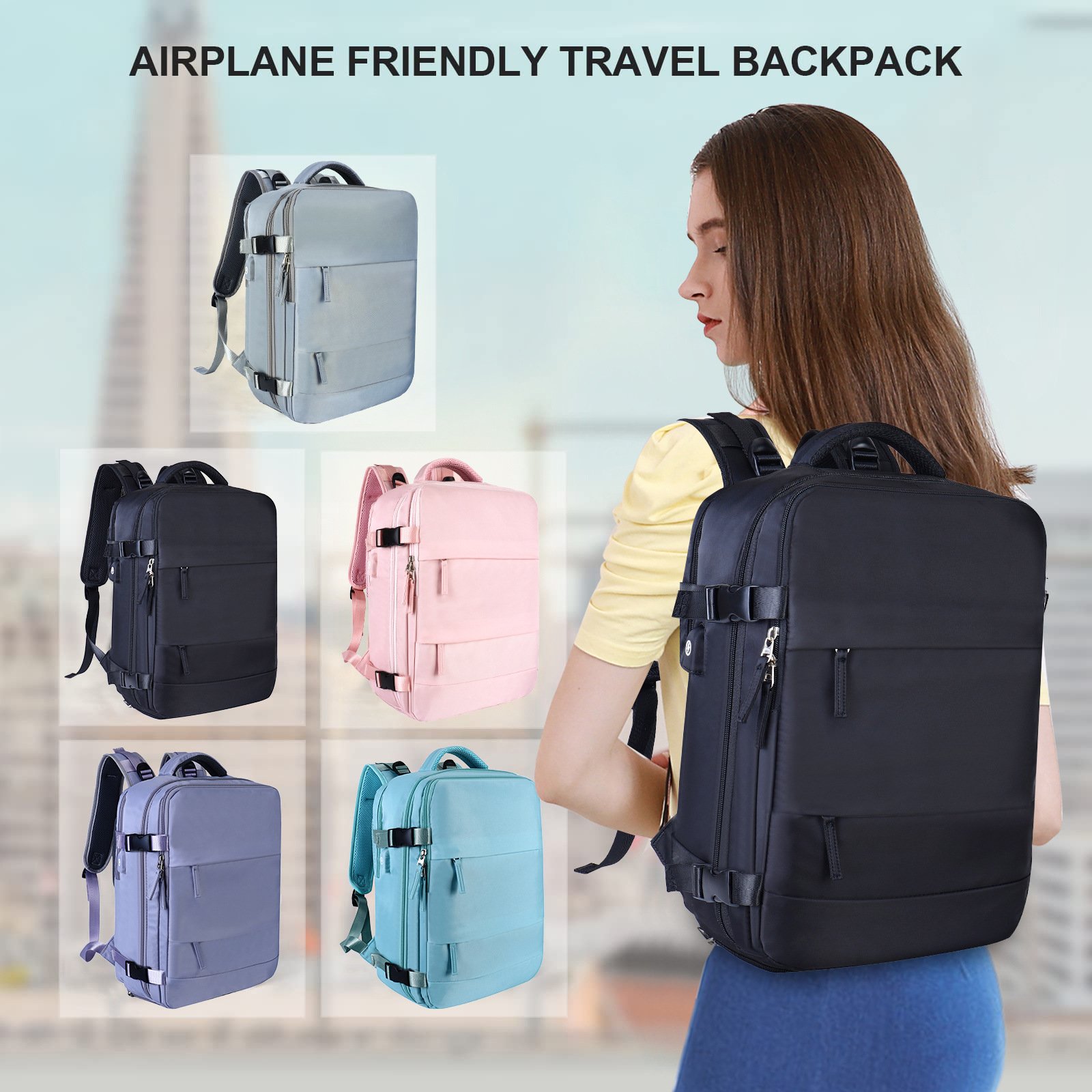 Hot Sale Waterproof Backpack Travel Bag With USB Lightweight Hiking Casual Sport Backpack Laptop Outdoor Backpack Unisex