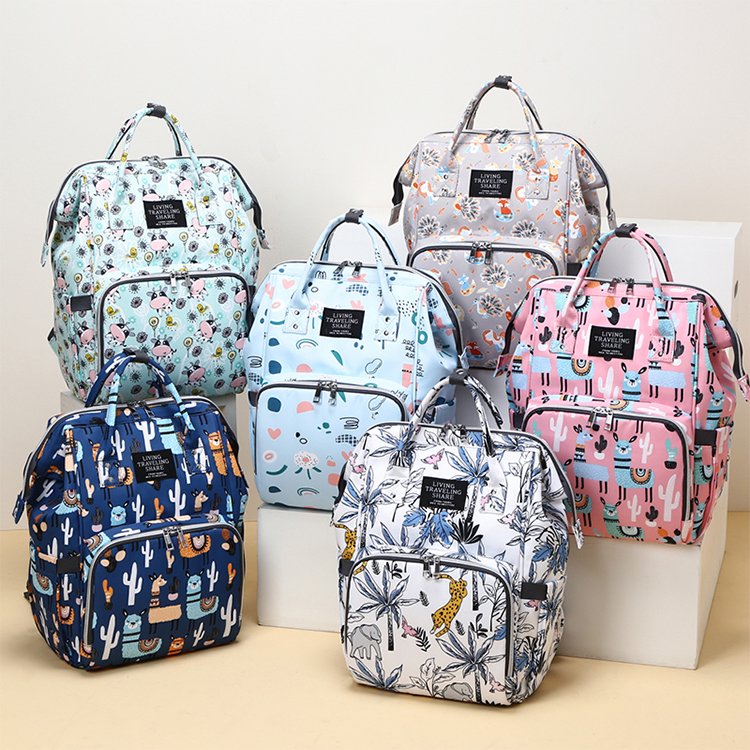 Customized Mommy Wet Bags Oxford Manufacturer Waterproof Mummy Maternity Mom Camouflage Backpack Nappy Baby Carrier Diaper Bag