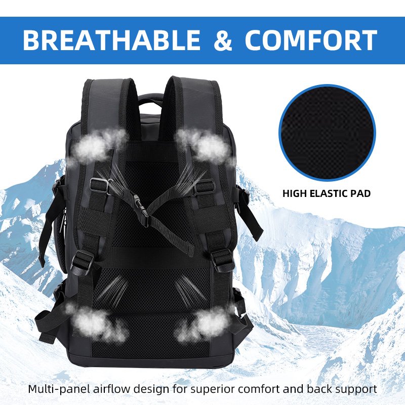 OMAKSA Custom Business Mochilas Waterproof Large Capacity Expansion Laptop Backpack