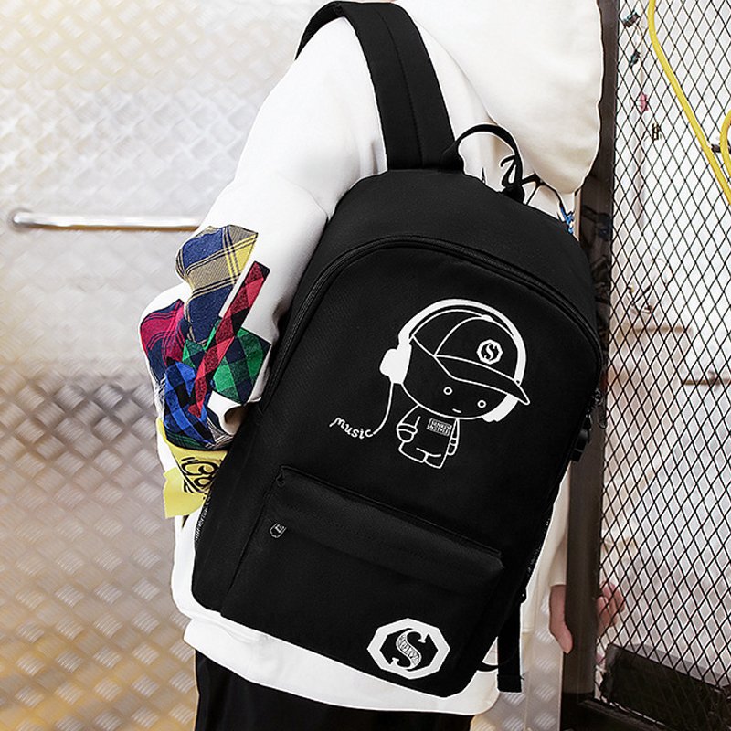 Custom Design Bookbags Waterproof For Teenage Student Men Girls School Small Bags Children Kids Laptop Smart LED Backpacks