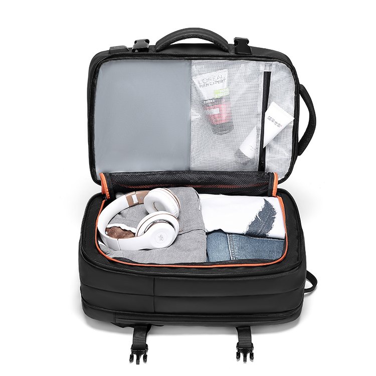 1020 high capacity waterproof usb smart travel business computer laptop backpack bags with expandable pockets