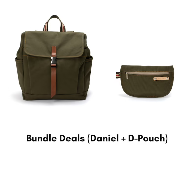 Army Green CANVAS Unisex Travel Backpack Water Resistant Diaper Bag Backpack Back To School Laptop Rucksack