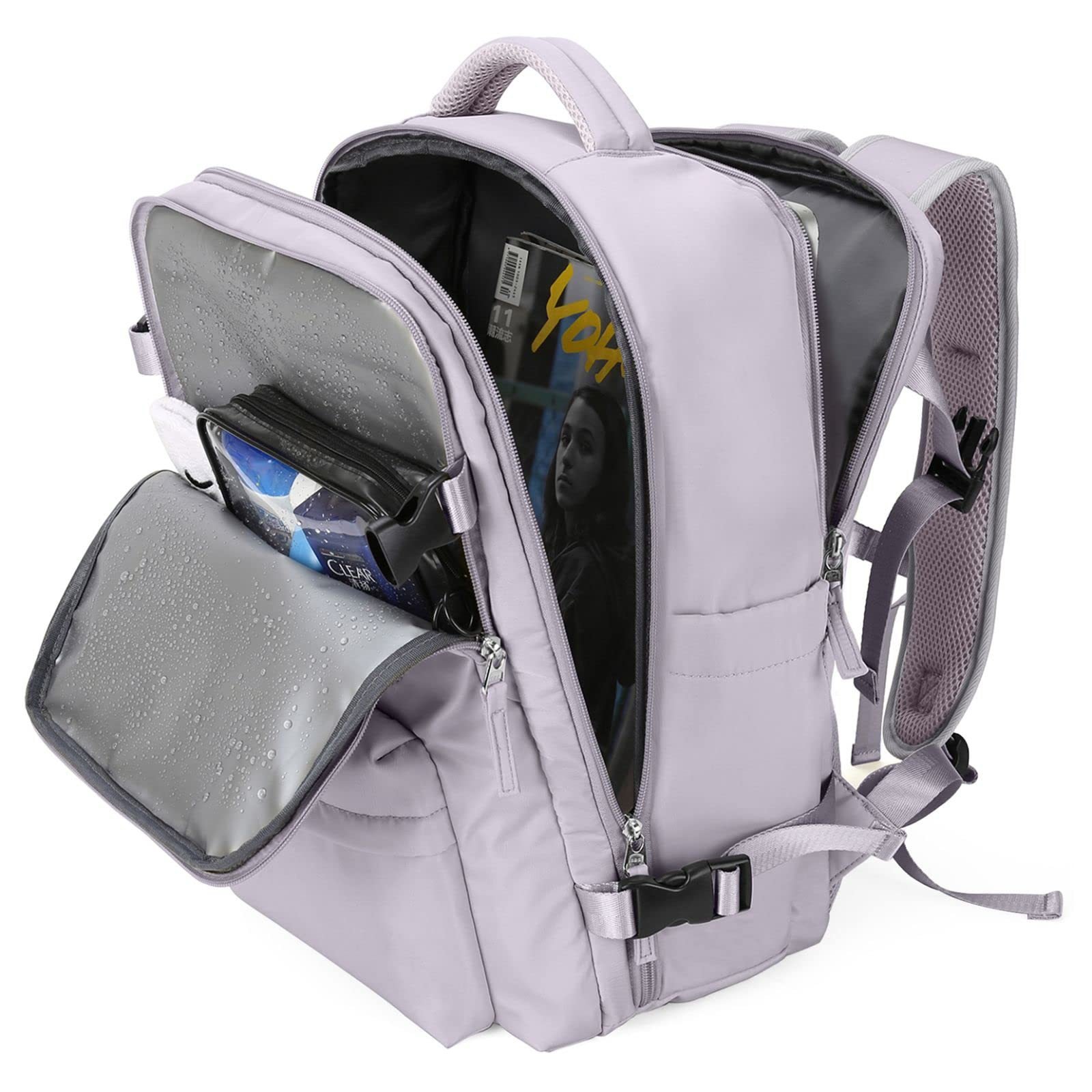 Custom Large Travel Backpack 40L Carry On Backpack 17 Inch Laptop Waterproof Casual Business Backpack Flight Approved
