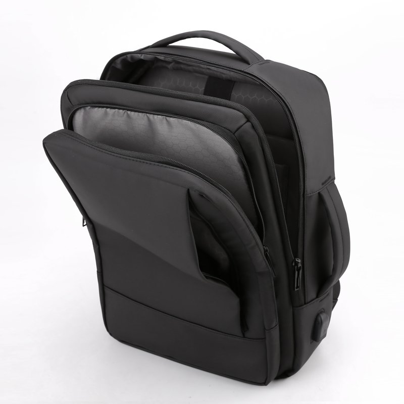 Laptop Backpacks New Style Design Wholesale Daily Business Travel Charge Port High Density Nylon Polyester Customized Unisex