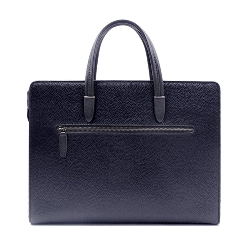 Fingerprint Lock Men Genuine Leather Briefcase Fashion Designer Anti Theft Leather Smart Fingerprint System Handbag