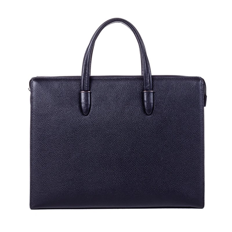 Fingerprint Lock Men Genuine Leather Briefcase Fashion Designer Anti Theft Leather Smart Fingerprint System Handbag