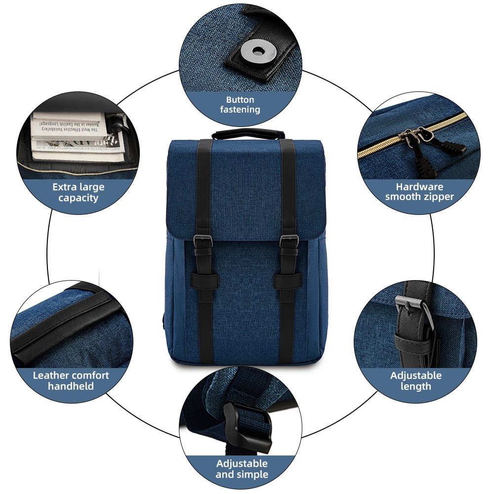 2022 school backpack custom vintage men travel nylon laptop anti theft backpack waterproof laptop backpack for college