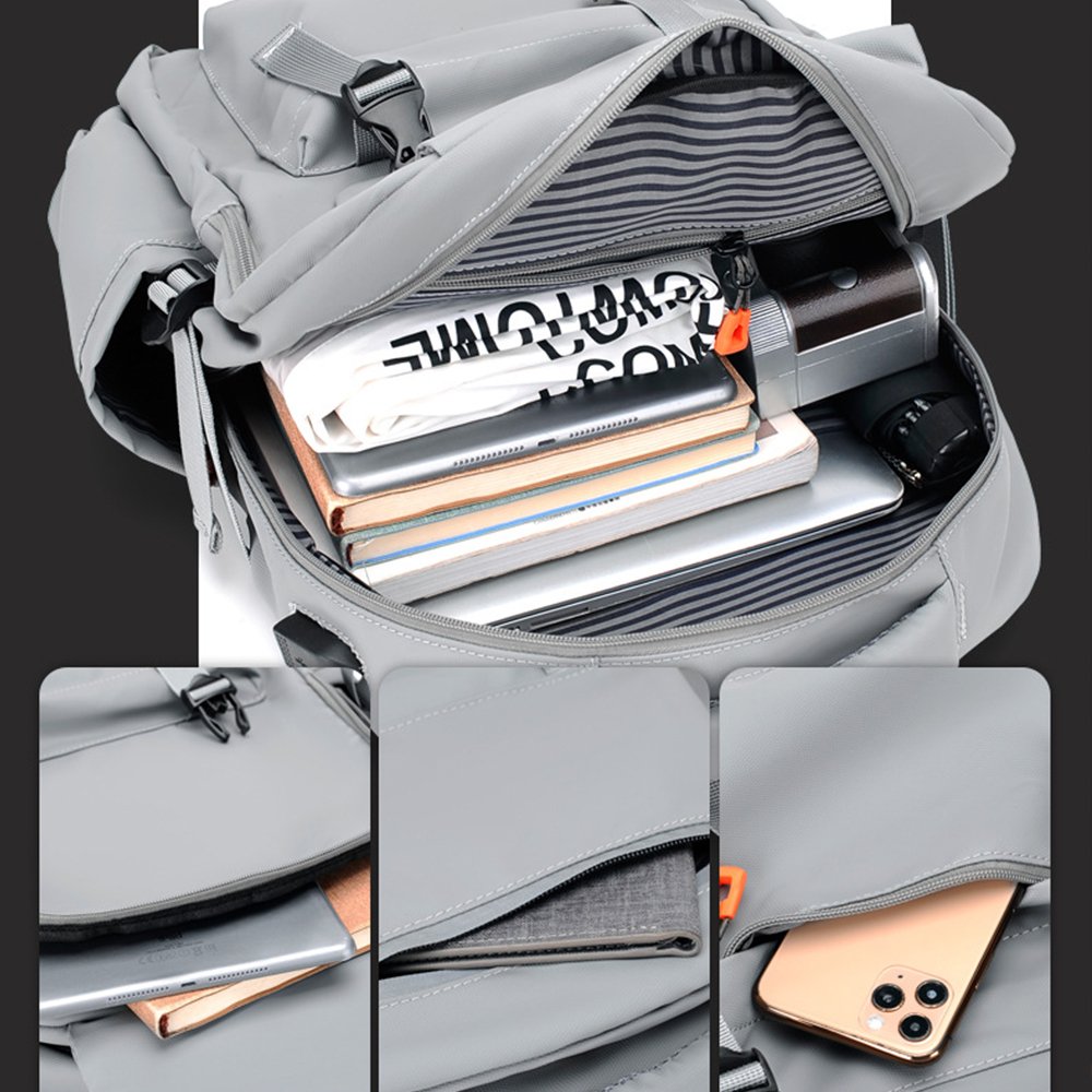 Functional style man bag Large capacity fashion student bag Outdoor travel bag Multifunctional laptop backpack