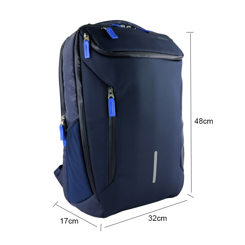 2024 New design Premium Skin feeling Waterproof Laptop Backpack 19 inch Business Notebook Backpack Lightweight with shoes pocket