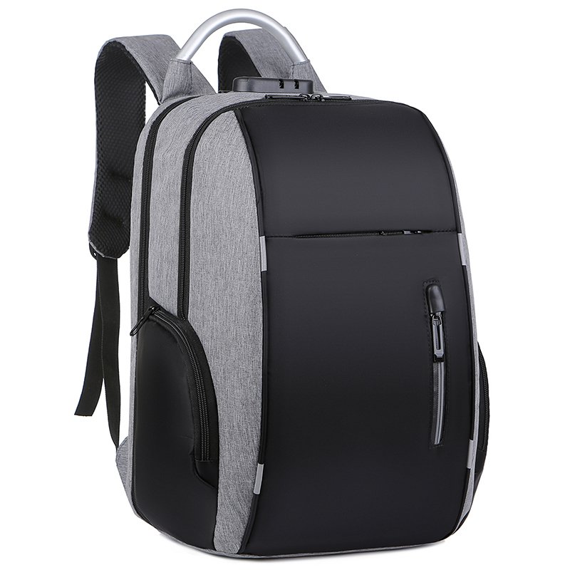 2024 New YCH waterproof oxford custom print logo mochilas business travel unisex anti theft password lock usb laptop backpack
