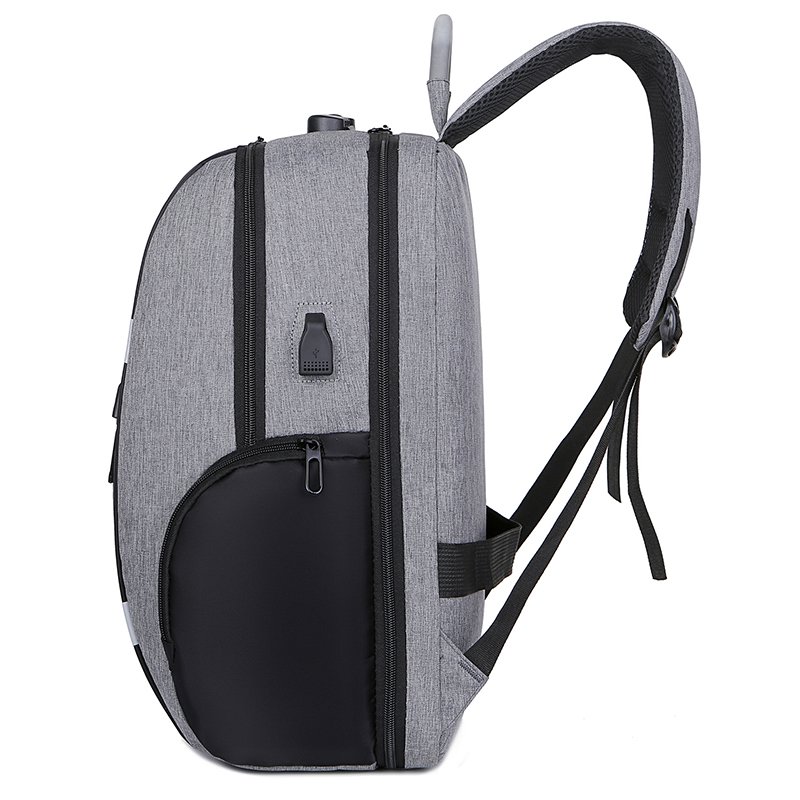 2024 New YCH waterproof oxford custom print logo mochilas business travel unisex anti theft password lock usb laptop backpack