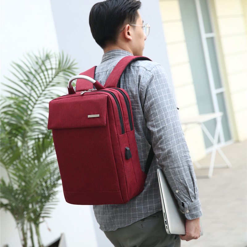 Custom Logo Anti Theft Large Capacity Travel Nylon Waterproof Laptop Backpack With USB Port