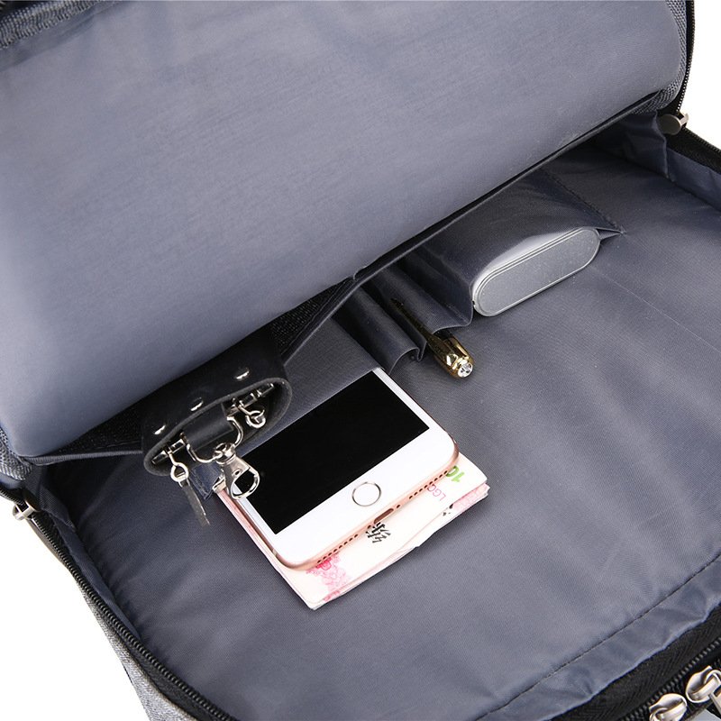 Custom Logo Anti Theft Large Capacity Travel Nylon Waterproof Laptop Backpack With USB Port