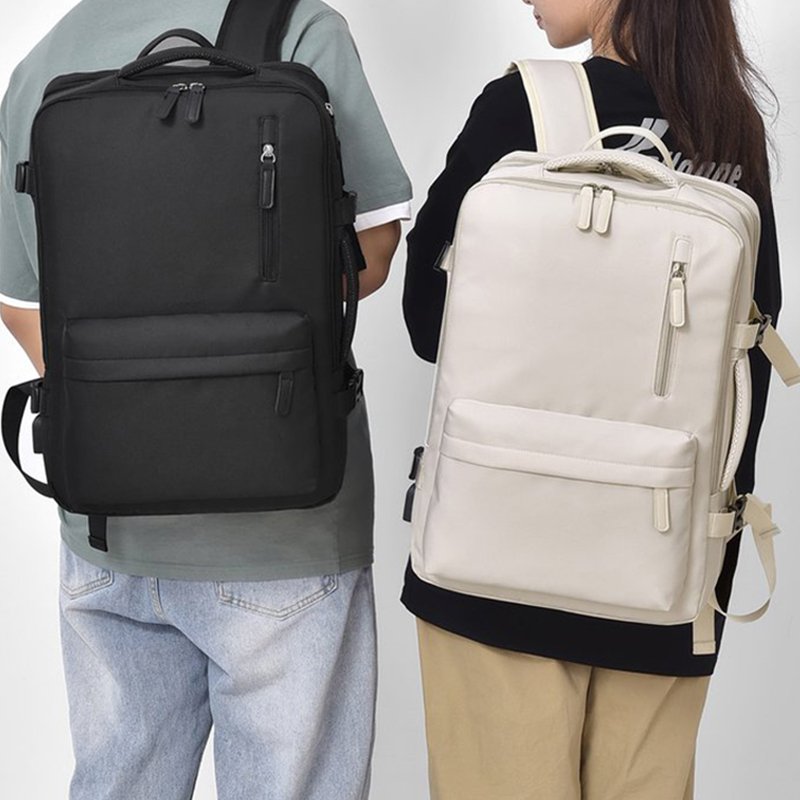 Waterproof Woman Travel Backpack 16 inch Business Laptop Backpack With Shoe Bag Hidden USB Charging Port Hiking Backpack