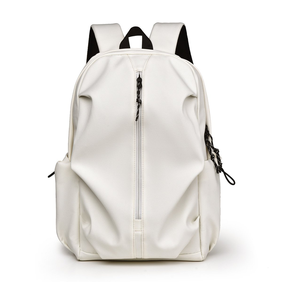 2024 Aesthetic Fashion Design Black Backpack Basic School Backpack For Women Men Lightweight Bookbag For Teen Girls Boys