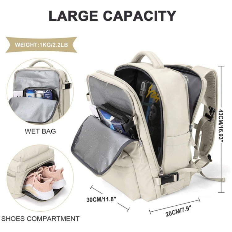 Large Backpack multifunction Travel Bags Waterproof Weekender Travel Laptop Backpacks Carry on