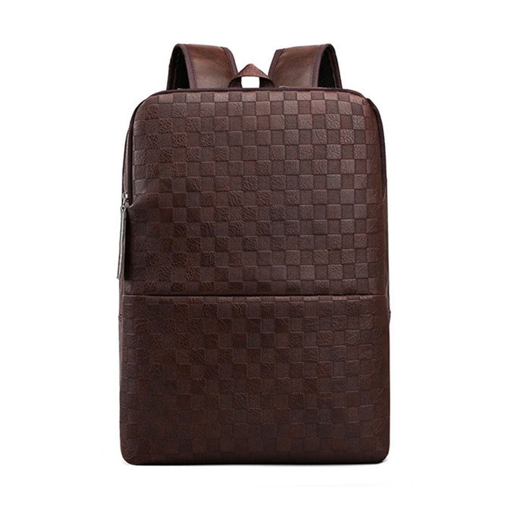high capacity retro men's casual business Soft genuine pu custom luxury computer bag leather laptop backpack