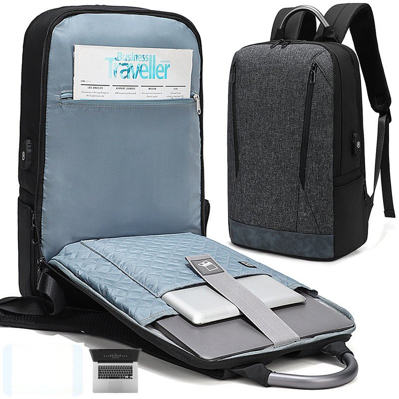 Canvas College Laptop Backpack Rucksack Canvas Vintage Backpack for Men Travel Notebook Bag