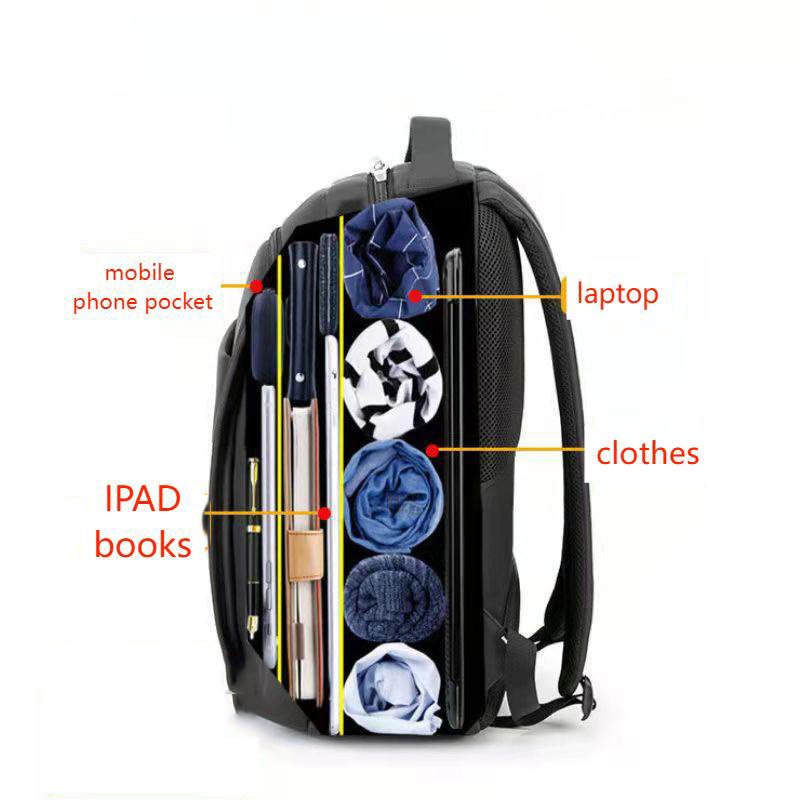 Hot Selling High Quality Big Capacity Travel Business Backpack Bag Waterproof Men's Laptop Backpack With USB Charging Port