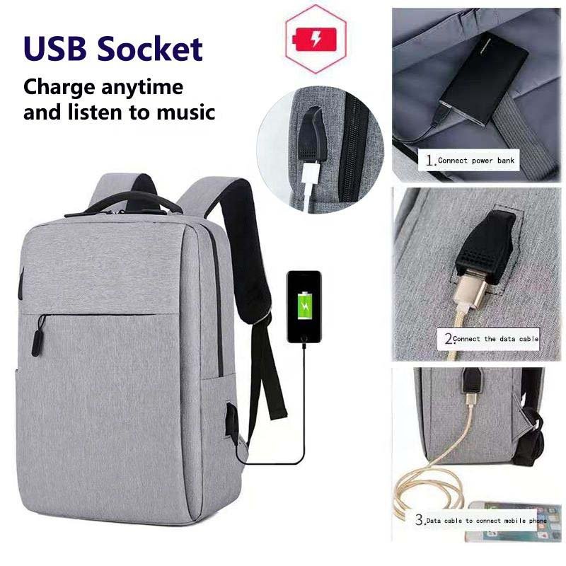 Big Capacity Laptop Bag Backpack With Usb Charging Business Backpack Recycled Capacity Customized Logo Laptop Bag For Daily Use