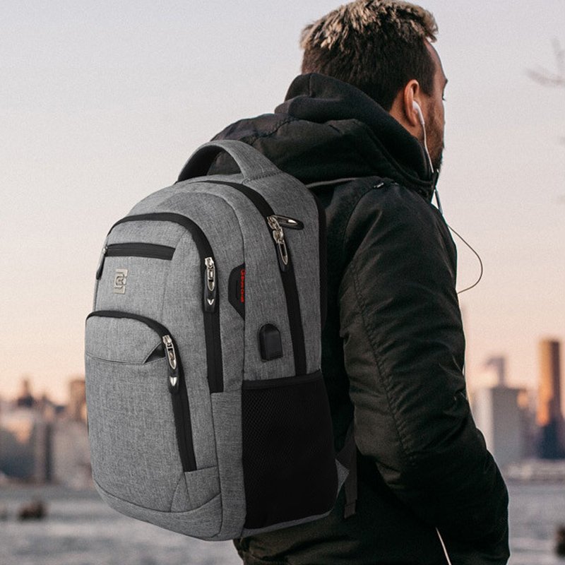 wholesale custom multifunctional large capacity waterproof business 17.3 inch laptop backpack