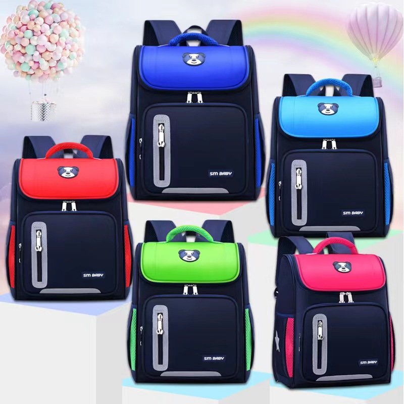 Pupils' schoolbags 1-3-6 grade children's logo reflective space schoolbags for spine protection and burden reduction
