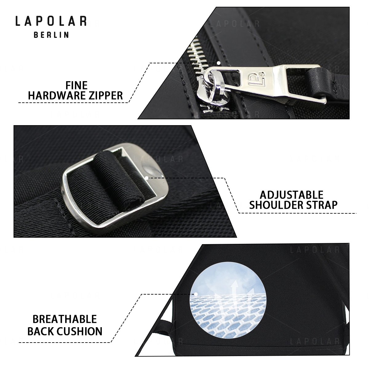 LAPOLAR Wholesales Custom Backpack For Man Waterproof Backpack For Business & Work Daily Work Laptop Backpack