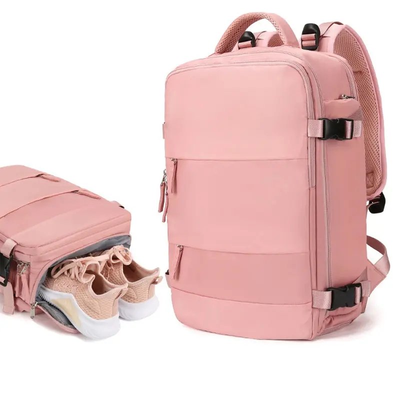Large capacity Women's Business Laptop bag lightweight outdoor Nylon Sport rucksack women travel backpack with USB charging Port