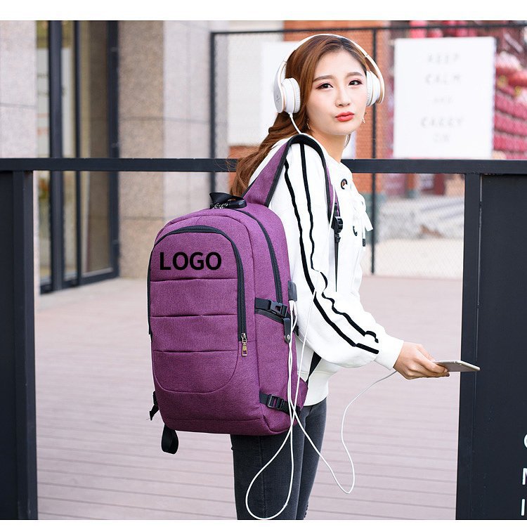 custom logo outdoor computer business bag large capacity fashion office laptop backpack with notebook interlayer backpack