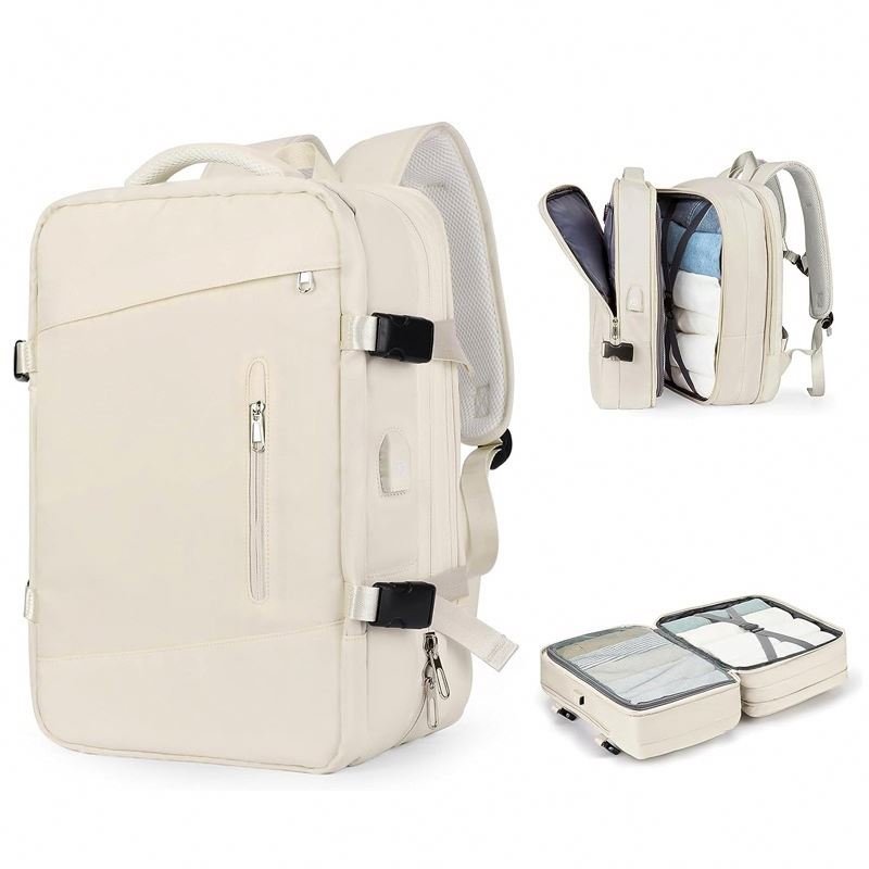 Manufacturer Custom Logo New Large Expandable Waterproof Anti Theft Usb Charging Business Laptop Travel Backpack For Men Women