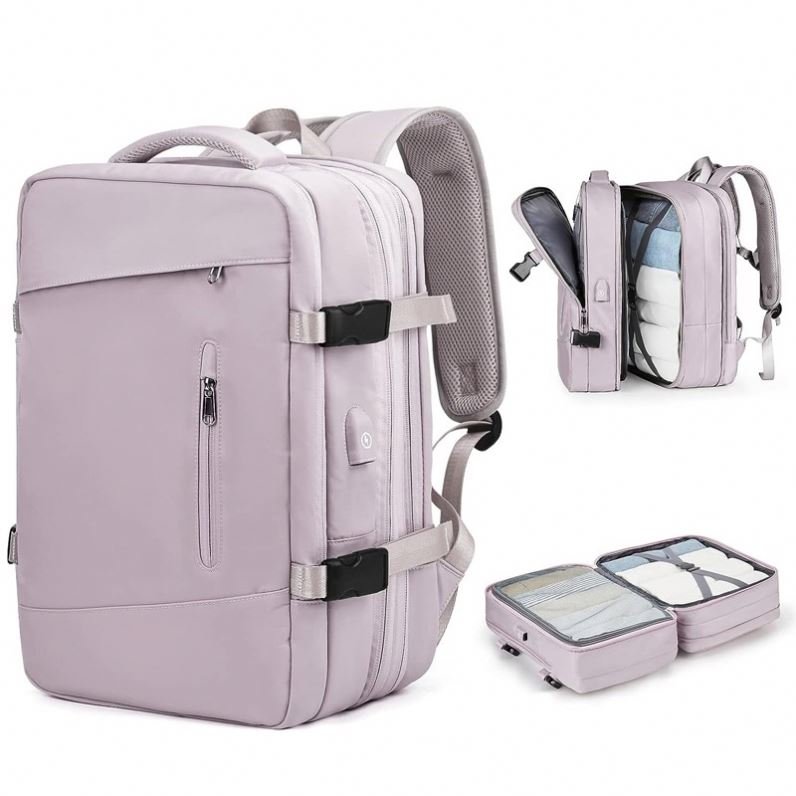 Manufacturer Custom Logo New Large Expandable Waterproof Anti Theft Usb Charging Business Laptop Travel Backpack For Men Women