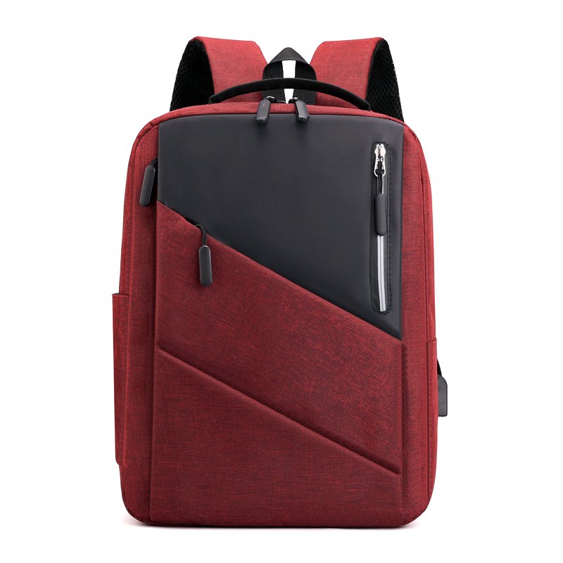 Fashion Custom Logo Large Capacity Waterproof Business Laptop Backpack Travel Hiking with USB Charging Port