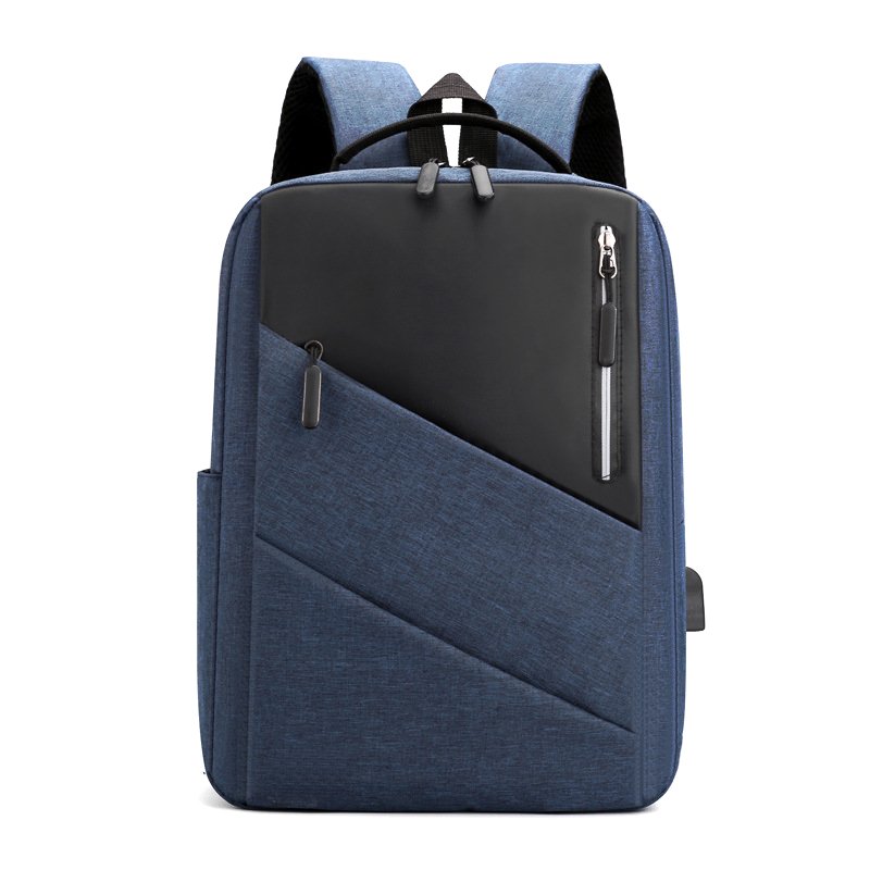 Fashion Custom Logo Large Capacity Waterproof Business Laptop Backpack Travel Hiking with USB Charging Port