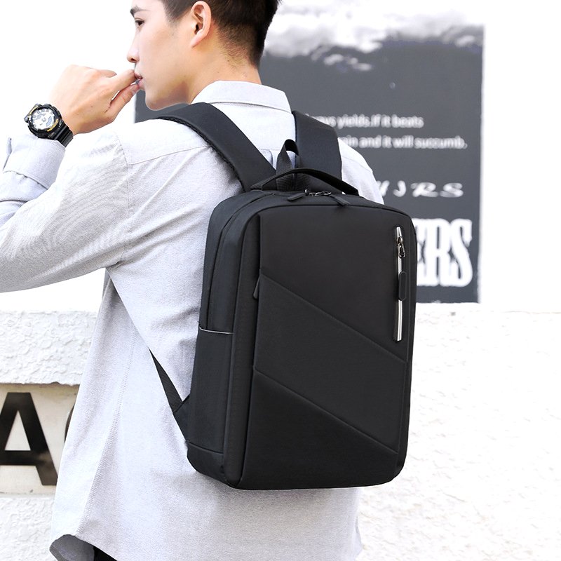 Fashion Custom Logo Large Capacity Waterproof Business Laptop Backpack Travel Hiking with USB Charging Port